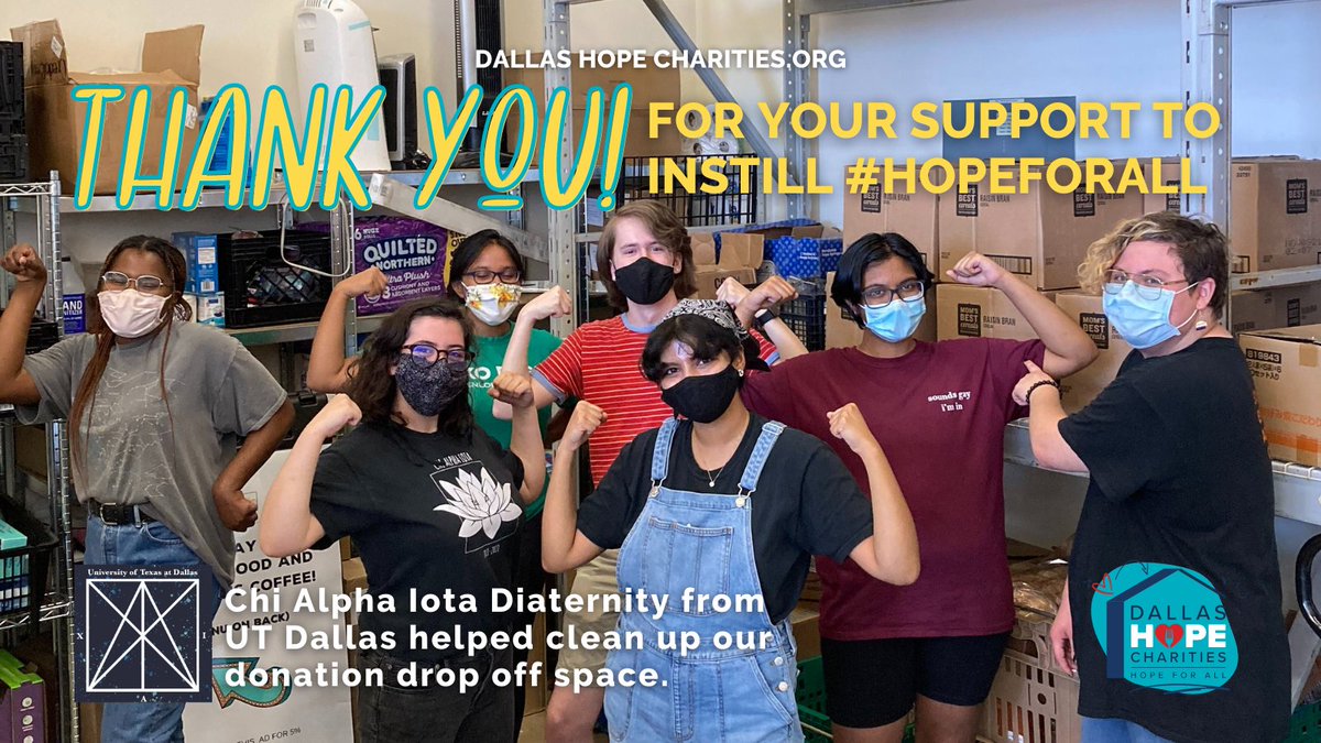 CharitiesDallas's tweet photo. #ThankYou @utdxai from @ut_dallas for helping clean up our landing space where we receive our donations for sorting and distribution.

Join our DHC family and donate your time to helping instill #HopeForAll at https://t.co/EvBe48zgrc.

#EndHopelessness #CreateChange #Volunteer https://t.co/brnv27r8H8