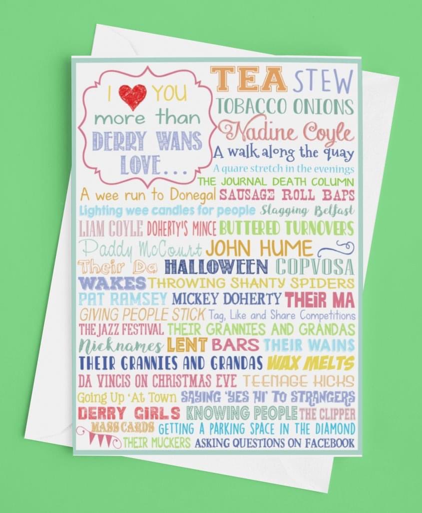 derry_nice's tweet image. 😂😍🥳I love you more than Derry wans love….🥳😍😂.                                         
Have we missed anything?
derrynicethings.com/collections/gr…