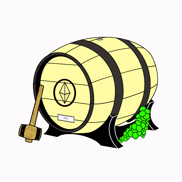 Just minted an off the chain #wine barrel from <a href="/OnChainWine/">OnChainWine</a> 🍷

If you own a bottle, you can mint a barrel for 0.1 ETH. Otherwise, pick up a bottle, mint a barrel, and step into the jam...

OnChain bottles: opensea.io/collection/onc…
OnChain barrels: opensea.io/collection/onc…

#NFTs