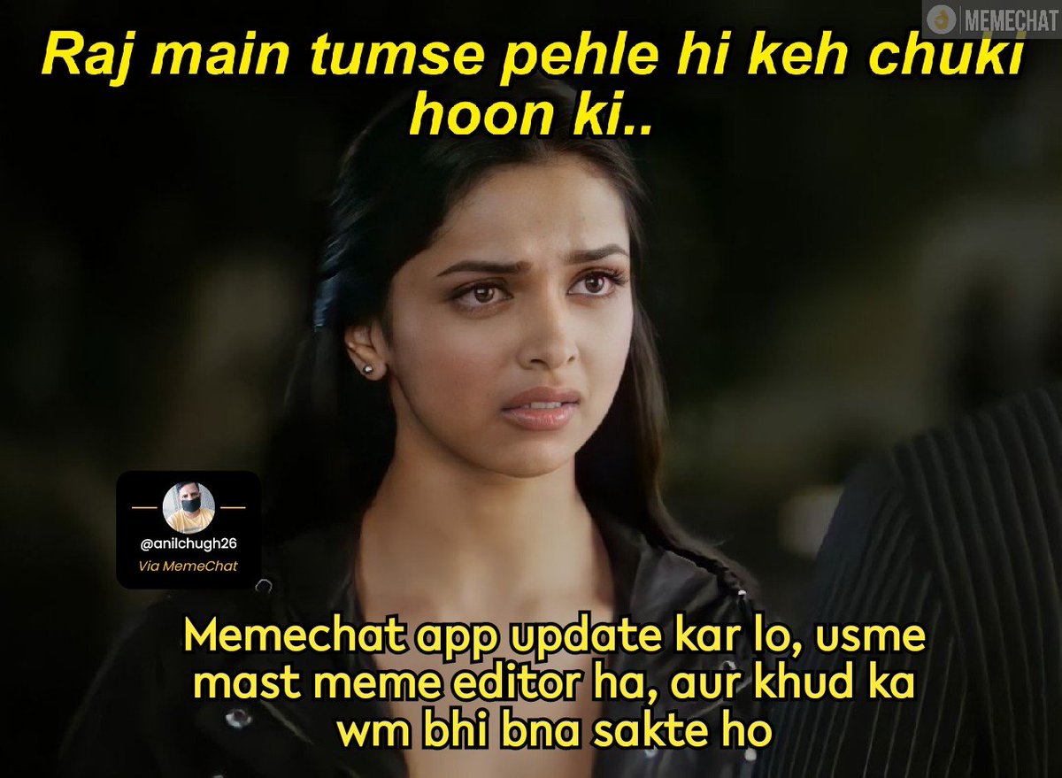 AnilChugh26's tweet photo. #NewUpdateMemeChat https://t.co/6Fwz0SybXh