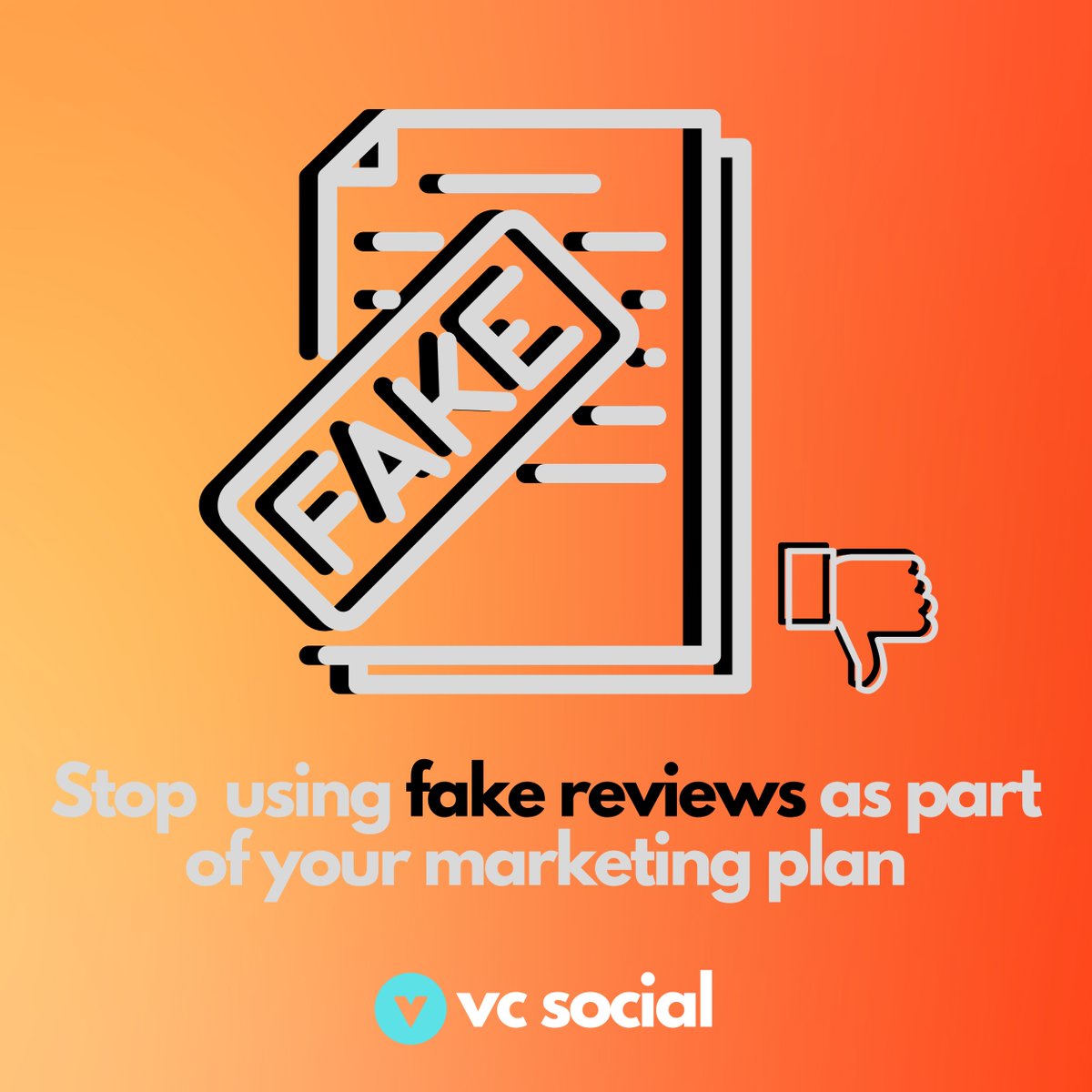 vcsocial_io's tweet photo. Last week the FTC sent warnings to over 700 brands to remind them that fake online reviews are illegal. VC Social can help you move away from this frowned upon practice by building organic content highlighting the features of your products or servics. 

#vcsocial https://t.co/Jo8HYKCc3M