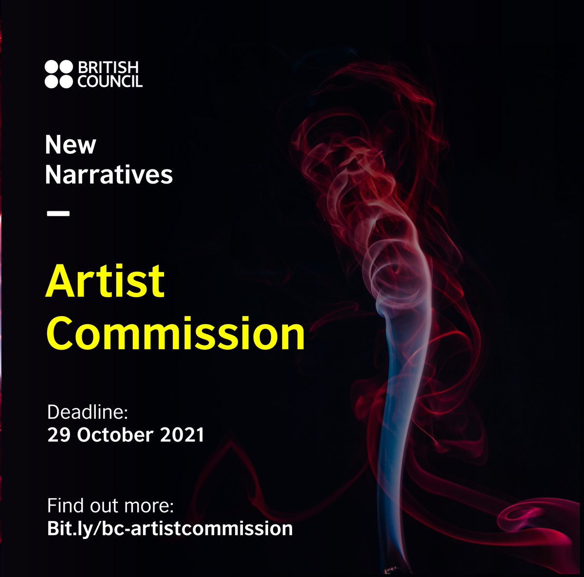 Opportunity: We are seeking ten artists (18-35) years to visually interpret the New Narratives report. Artists include but are not limited to illustrators, bloggers, graphic designers, architects, poets, and animators. 

Apply: bit.ly/bc-artistcommi…

Deadline: 29 October 2021