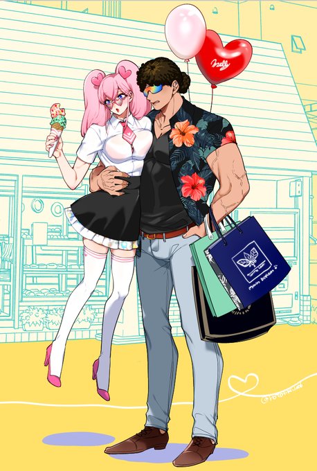 #みなさん去年の今頃はどんな絵描いてましたか 
こんなのを描いていたようです🐰
爆乳バニーおばさんとメス子だね🐰 