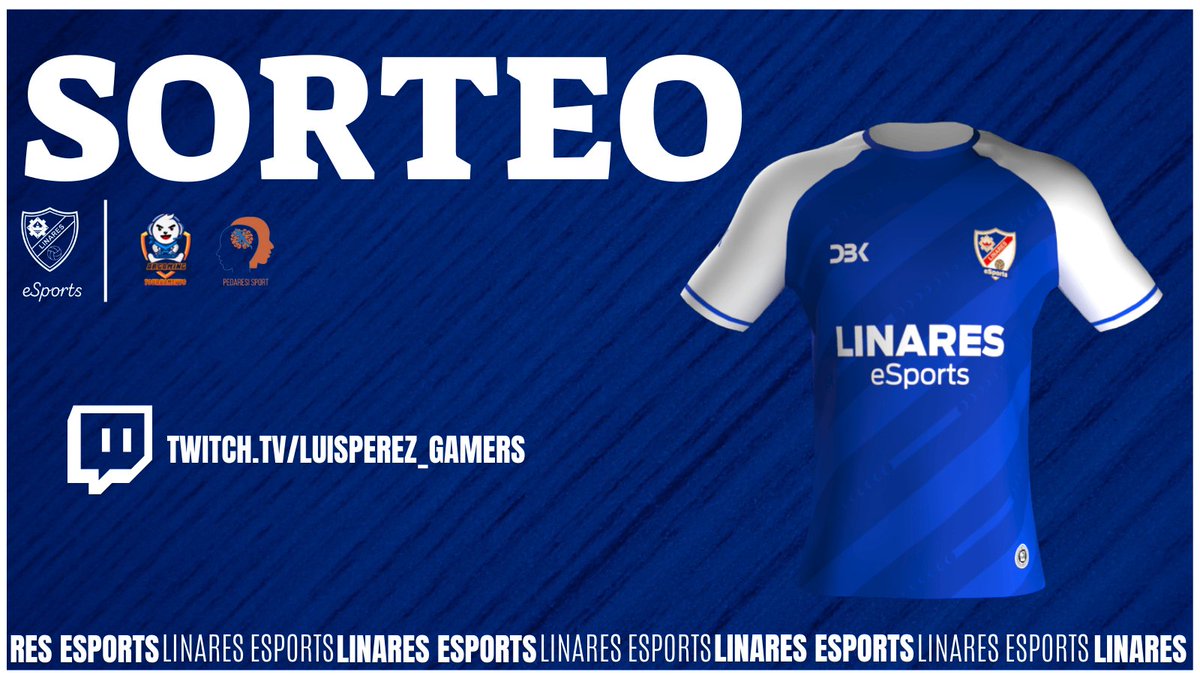 #Noticias | Sorteo

🗞️| Como os prometimos hoy vamos a sortear una camiseta del @LinaresEsports en #Directo en el canal de nuestro streamer <a href="/LpRequena/">Luis</a> 

⏱️| 21:00H
📺| twitch.tv/luisperez_game…

#UnaNuevaEra