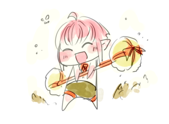 好きを語るなら絵の力を借りたいものの、未完成品しかないから、とりあえず秋花粉くん。 