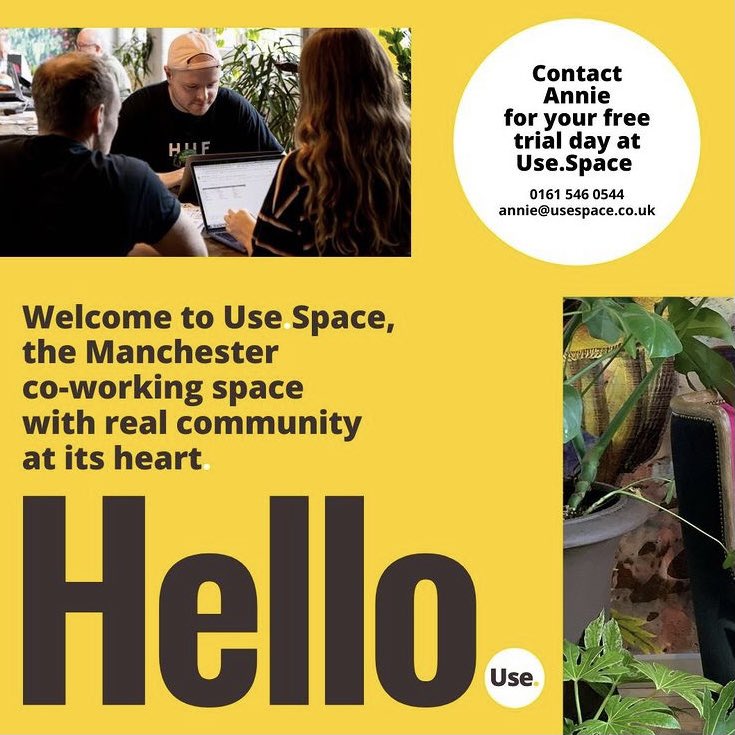 UseMcr's tweet photo. Why #ChooseUse?
A #coworkingspace with community at heart, our environment, events and opportunities could be exactly what youโre looking for.
Explore here ๐ https://t.co/trl8qhrr9N https://t.co/P4K4RO7g1H