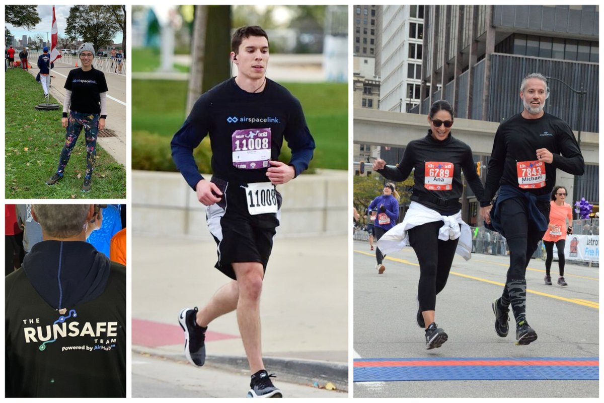 AirspaceLink's tweet photo. Our local team had a great time competing in the Detroit Free Press Marathon this weekend with members running in the Half Marathon and Marathon Relay events. A whole different kind of team work!
#AirspaceLink #Detroit #culture #teamwork #Detroitstartups https://t.co/XDeLdTuIbV