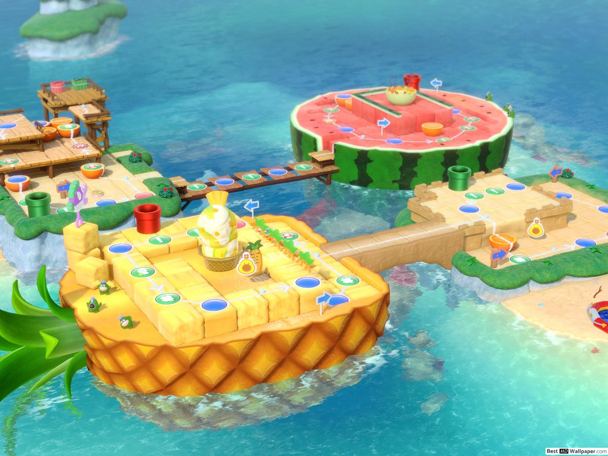 Currently wishing I existed in the Watermelon Walkabout map of Super Mario Party :/