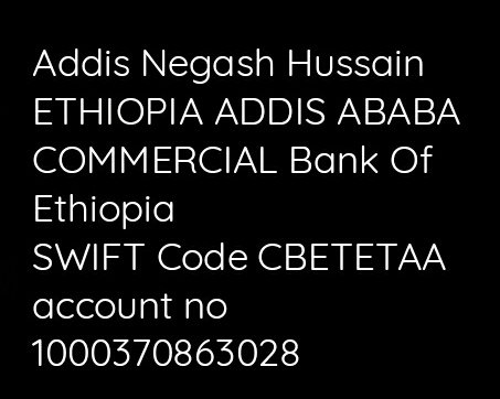 Addis02321106's tweet photo. @RudyLopes5 It's about me and my family we ask for human help https://t.co/IWTyIZLryZ