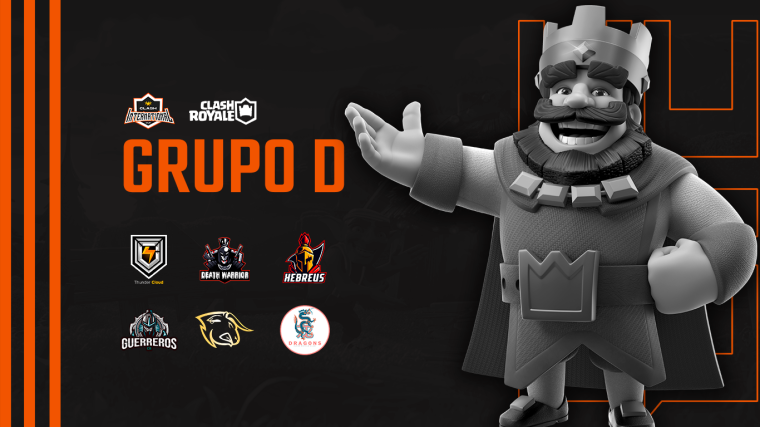 GRUPO D:

🔰<a href="/ThunderCloudOrg/">Thunder Cloud⚡</a> 
🔰<a href="/DeathWarriorCR/">©®Death Warrior</a> 
🔰<a href="/HebreusTeam/">HeBreus🇧🇷</a> 
🔰@CRGuerreros_1 
🔰<a href="/BullStars_/">𝗕𝘂𝗹𝗹𝗦𝘁𝗮𝗿𝘀™</a> 
🔰<a href="/Dragons_CRC/">Dragons CRC</a> 

¡Sólo 4 pasarán a los Play Offs!
¿Será este el grupo de la Muerte?
