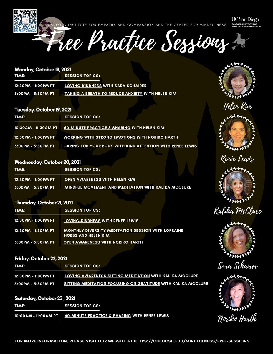 Check out this week’s free mindfulness session! Visit our linktr.ee/UCSDCFM and click “Free Meditation Sessions”
