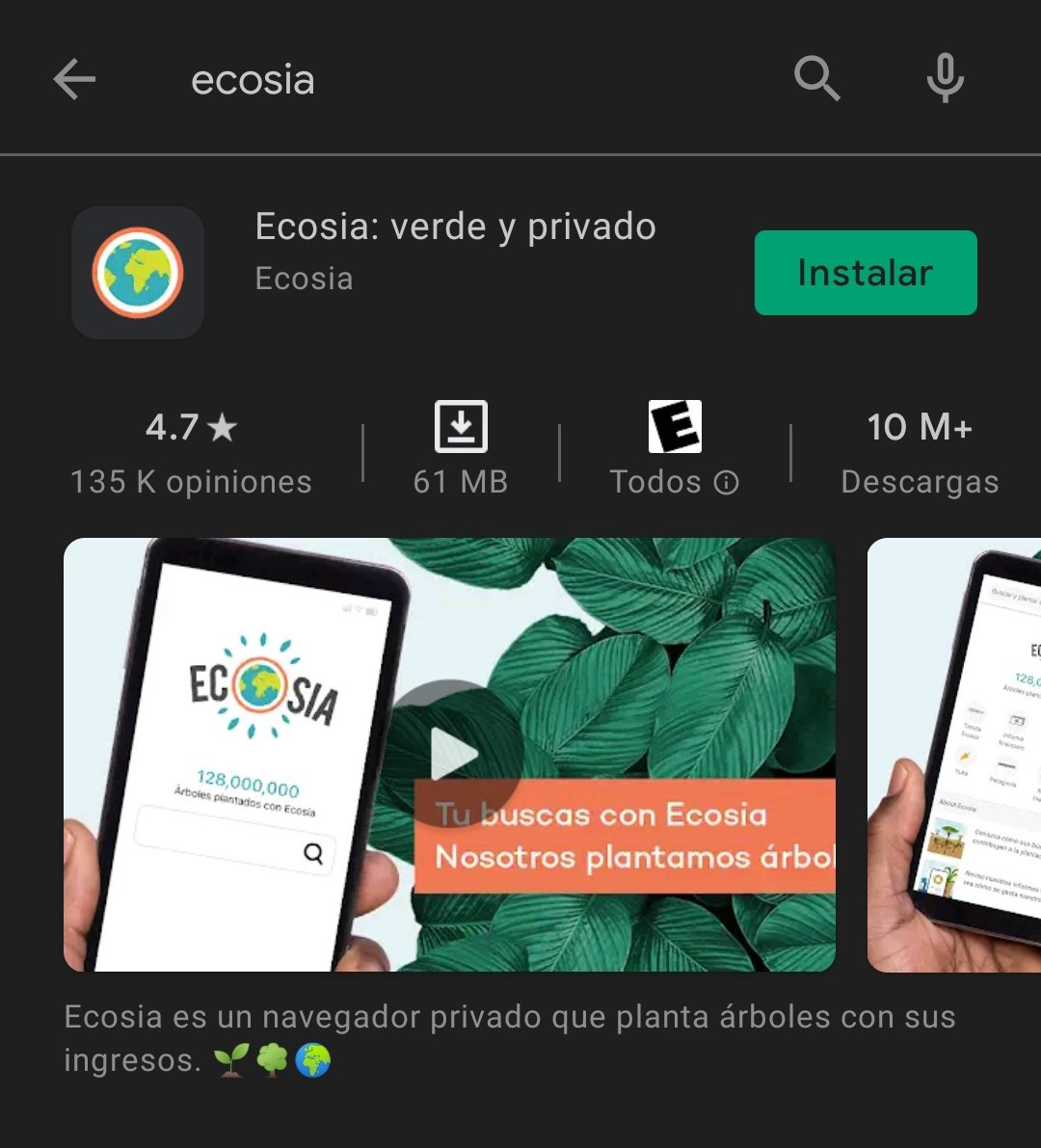 THEBLINKSWORLD's tweet photo. 📌BLINKs descarguen esta app, Ecosia es como un buscador de Google que por cada 45 búsquedas en su navegador plantan un árbol además que los fondos son destinados a organizaciones que ayudan a reforestar.

BLACKPINK x Dear Earth
#BLACKPINK @BLACKPINK https://t.co/3efzJQ1xFK
