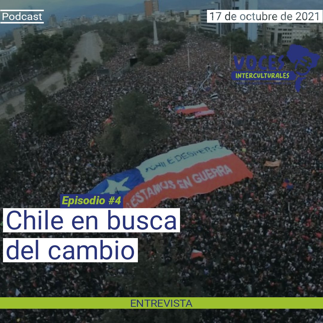 JuanGomezOlarte's tweet photo. ¡Ya está disponible el episodio máa reciente de @VIntercultural!

Hablamos con dos jóvenes chilenos, de los dos años que se cumplen hoy del #EstallidoSocial en Chile 🇨🇱.
#18deoctubre

¿Qué ha cambiado en el país?

Escuchenlos 👇🏾

https://t.co/rsAdo2p1XE https://t.co/rDY8wgsAb8