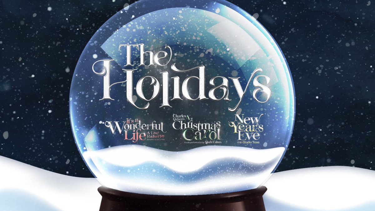 StudioTenn's tweet image. We're so excited to welcome you back to LIVE theater! 

Tickets on sale NOW for our Holiday series:
📻 It's A Wonderful Life: A Live Radio Play

🎄 Charles Dickens' A Christmas Carol: A Solo Performance by Mark Cabus

Details coming soon for:
🍾 New Year's Eve with Studio Tenn!