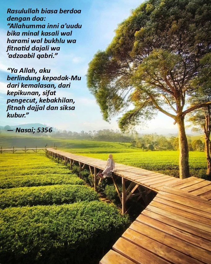 Doa agar terhindar dari rasa malas, sifat pengecut, pelit, pikun, hingga memohon agar terhindar dari fitnah dajjal
