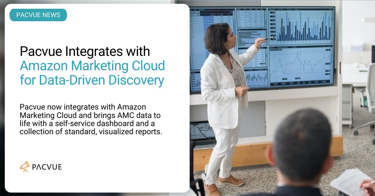 Pacvue's tweet image. To help brands reach data-driven decisions faster, Pacvue now integrates with #Amazon Marketing Cloud and brings AMC data to life with a self-service dashboard. Now, Pacvue empowers users to answer pressing questions and craft smart strategy.

bit.ly/3jgbkaH

#ecommerce