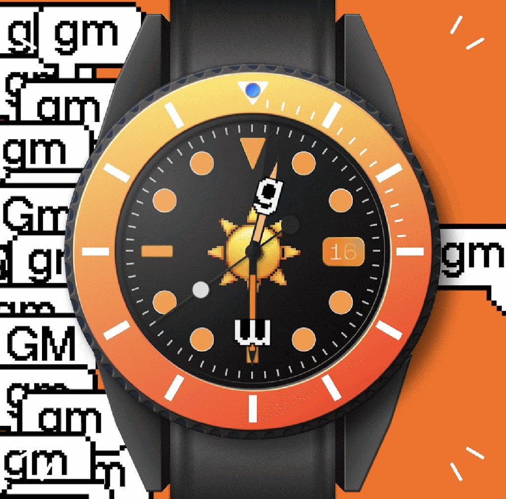 d_timeitnft's tweet photo. @BadLuckBanana1 Gm and have a great week ahead from @TimeItNFT 🌞✨ check us out at https://t.co/qUYgtIv5MK for gamefi and real world wearability https://t.co/Dk2vcZSD8Y