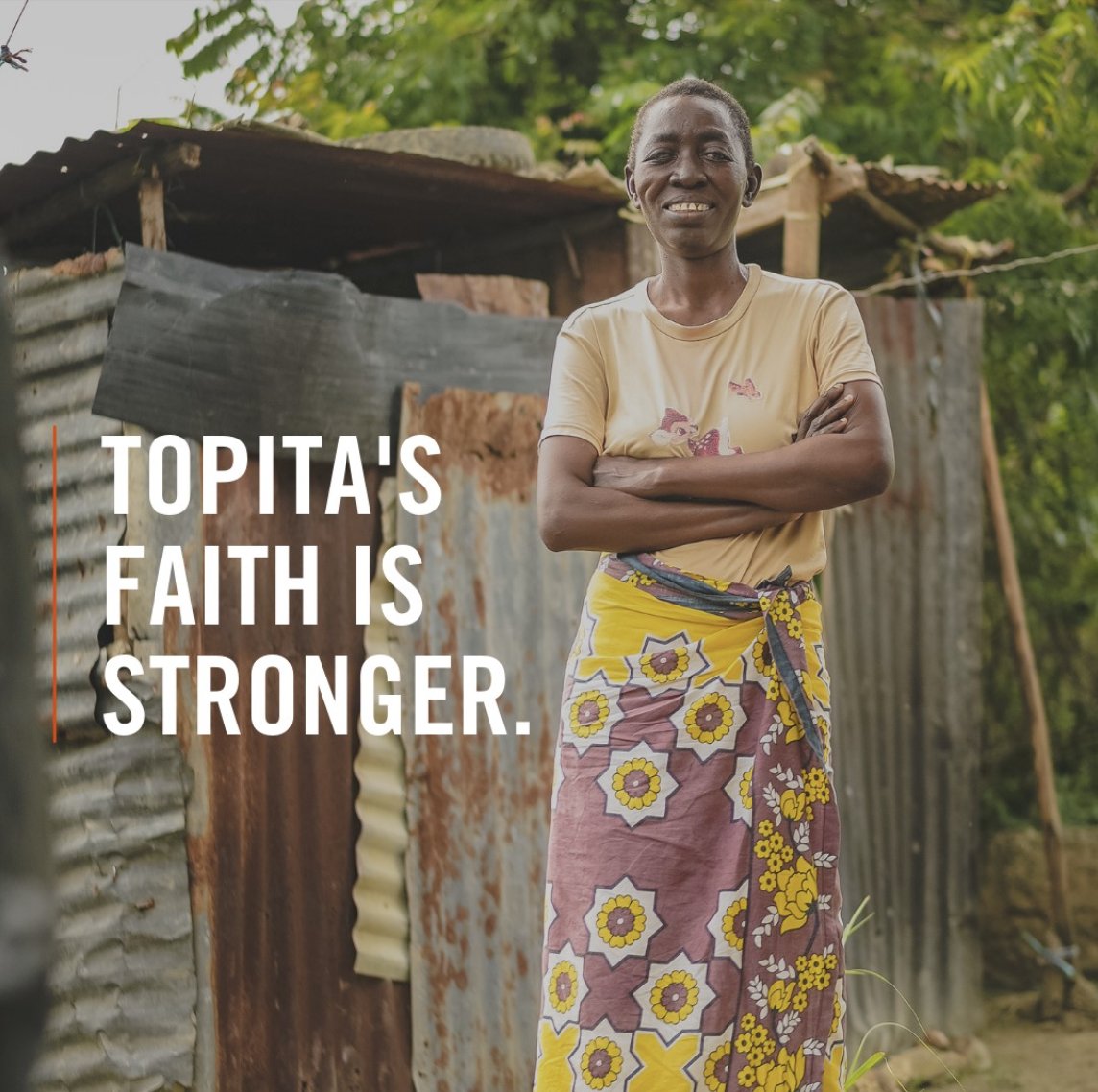 When Topita found out she was HIV positive, she was recruited into the CARE for AIDS program. Now her faith is stronger, and she has hope that she will live a long, happy life. Through the program, Topita found friends and peace.