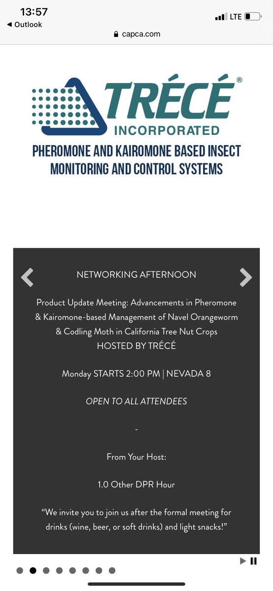 TreceInc's tweet photo. The @CAPCA3 Reno event is still going on! Stop by our booth, #209, and come to our Product Update Meeting from 2-5pm in Nevada 8 downstairs. 1 CE credit is available, as well as appetizers and an open bar! 

#CAPCAconference2021 #CaliAg https://t.co/fBlJNQ6kiq