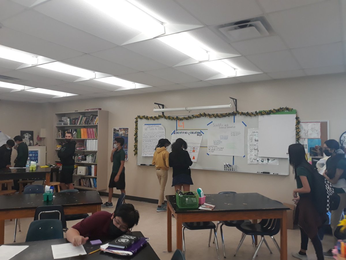 Year 2 AVID Ss explore the meanings behind the IB Global Contexts gaining deeper understanding and reflecting on what they learned. They are an impressive bunch! #gallerywalk #research #thisisavid @WalkerMiddleIB @HCPS_AVID @jmscfla