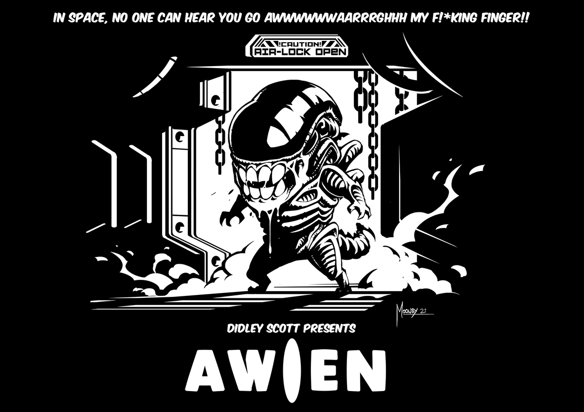 Had to work this little chap up! Might do some giveaway prints. Maybe some T shirts too! Credit to @Custard_Rito for the Awien name idea! 