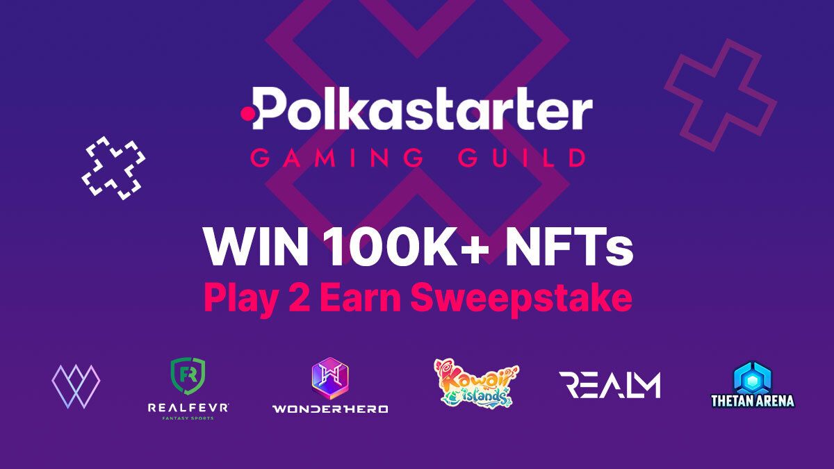 polkastarter's tweet photo. Polkastarter Gaming Guild is LIVE! 🎉

We are building the most fun #P2E community to date - join our Sweepstake contest and win a share of a 100k$ prize pool 💸

👉 https://t.co/eKFe92Wxmf https://t.co/ARkzt3PD9c