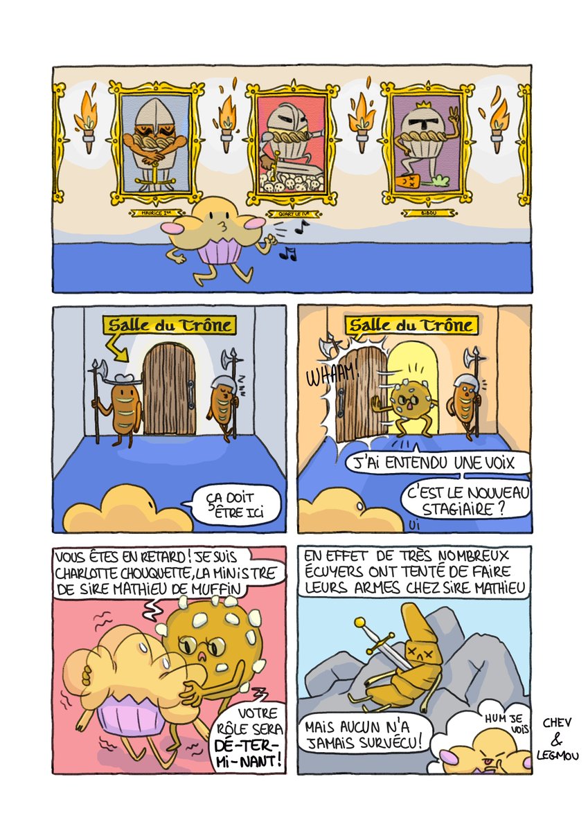 BenjaminBrioche's tweet photo. Page 21 - Chapitre 3 - Que se passe-t-il dans le château de Castel Cake ? #benjaminbrioche #art #artwork #illustration #drawing #draw #sketch #digitalart #dessin #bandedessinee #bd #webcomic #comic #frenchcomic #drawingcomic #comicbooks #brioche https://t.co/hjb9PnpTUj
