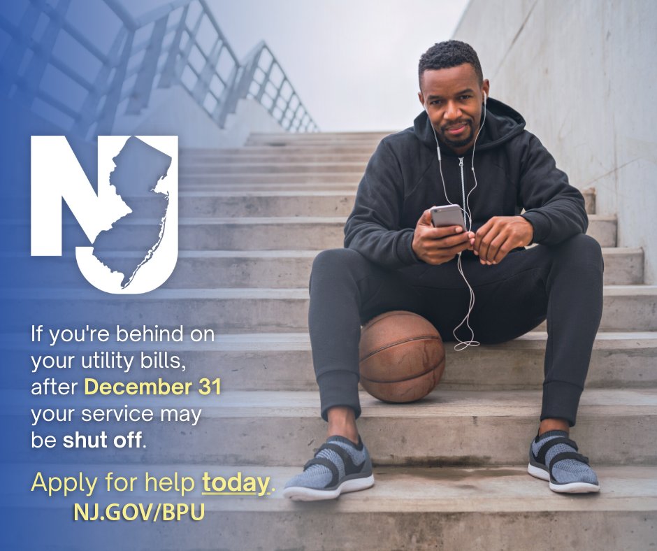 GovMurphy's tweet photo. REMINDER: The grace period for utility shutoffs related to non-payments due to COVID lasts until December 31st.

During #UtilityAssistanceWeek, we encourage all New Jerseyans to take advantage of our utility bill assistance programs.

Apply for help today: https://t.co/Q5h1evLkEC https://t.co/QJuMi6iHAo
