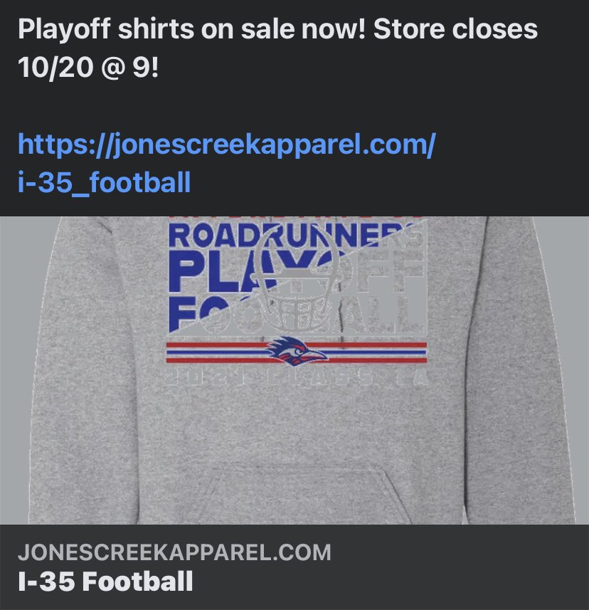 I-35 Booster Club tweet media