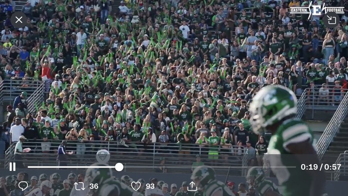 SetlockRay's tweet image. Great win and atmosphere at The Factory this weekend. Proud Alumni @EMUFB Class of 1992