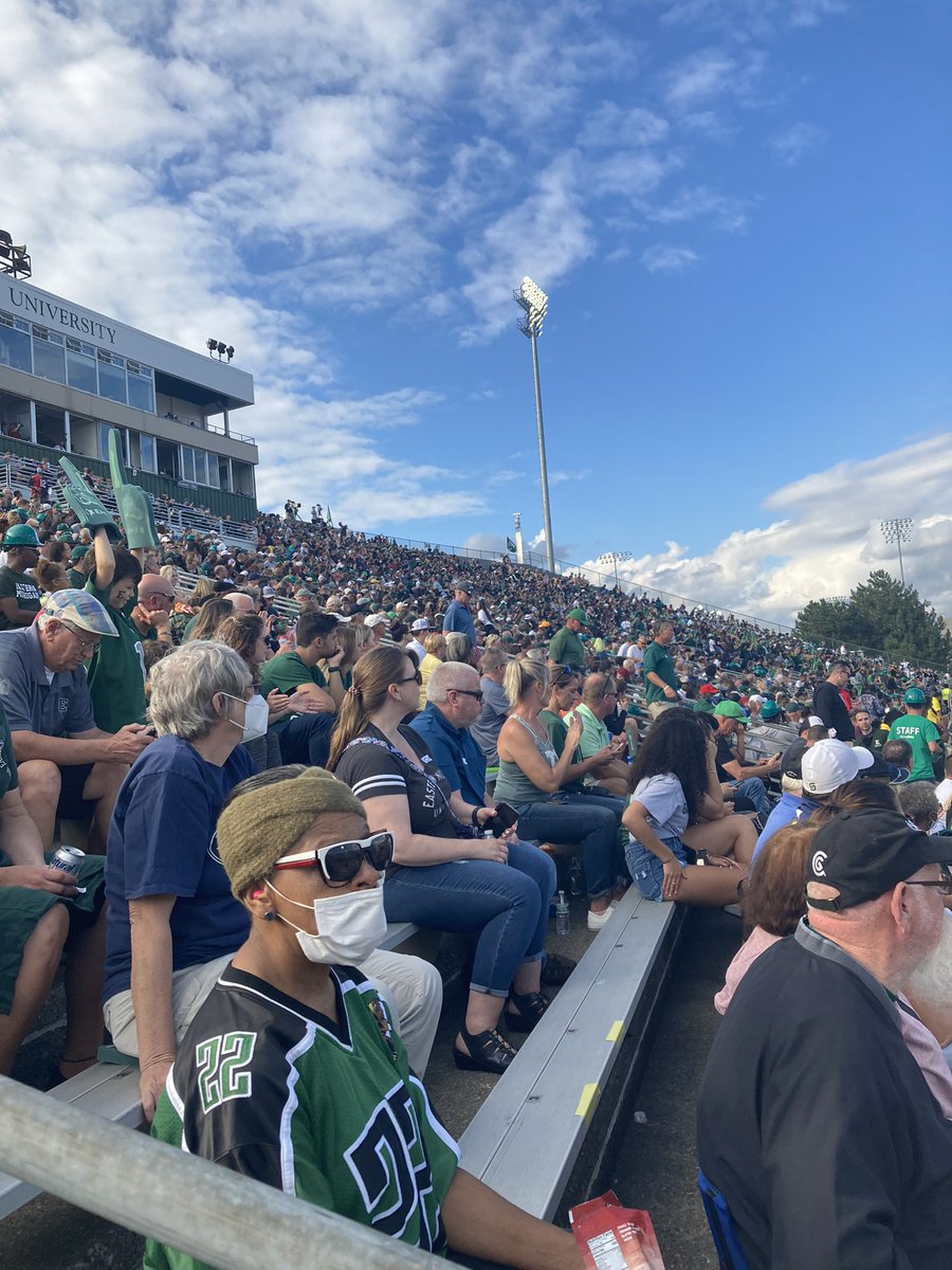 SetlockRay's tweet image. Great win and atmosphere at The Factory this weekend. Proud Alumni @EMUFB Class of 1992