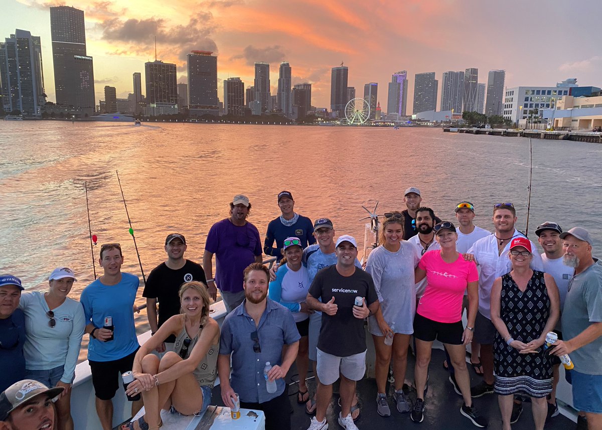 InfocenterIO's tweet image. MIAMI! The @InfocenterIO South Florida Crew caught some rays, big fish and great time boating with Customers and @servicenow friends! Special thanks to Reward Fishing Fleet.
#servicenow #infocenterio #servicenowpartner #miami #fishingcharter #southbeach #SoFlo #southflorida #tech