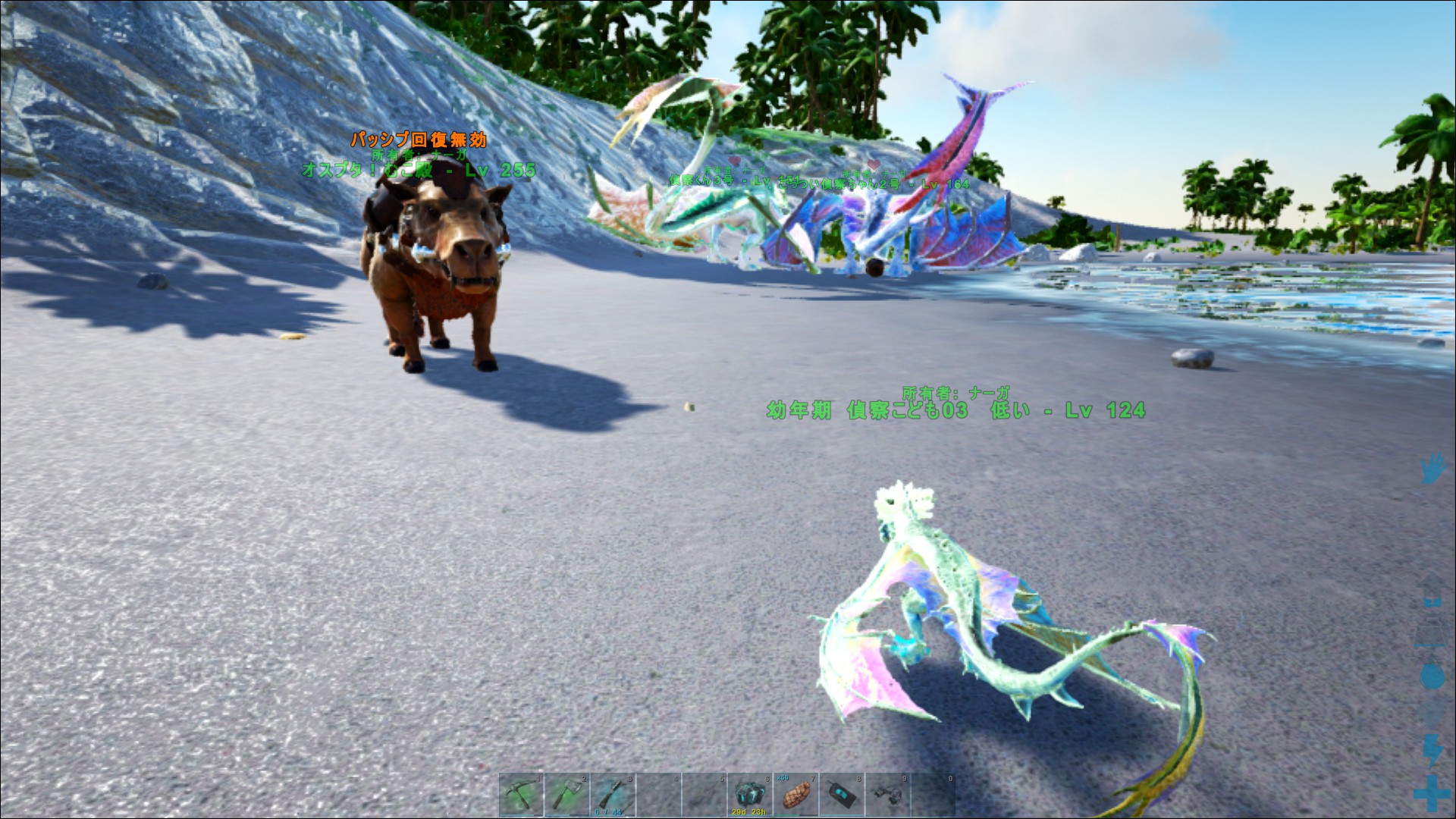 Gump Nonki Modで多機能双眼鏡を導入 視界が広くて倍率が可変で便利 あとは雪山クリート探し は面倒なので手近な所にワープポイント設置してチェック体制 至高サドルがじゃんじゃか出てスゴイ Ark T Co Ufqy3mrspk Twitter