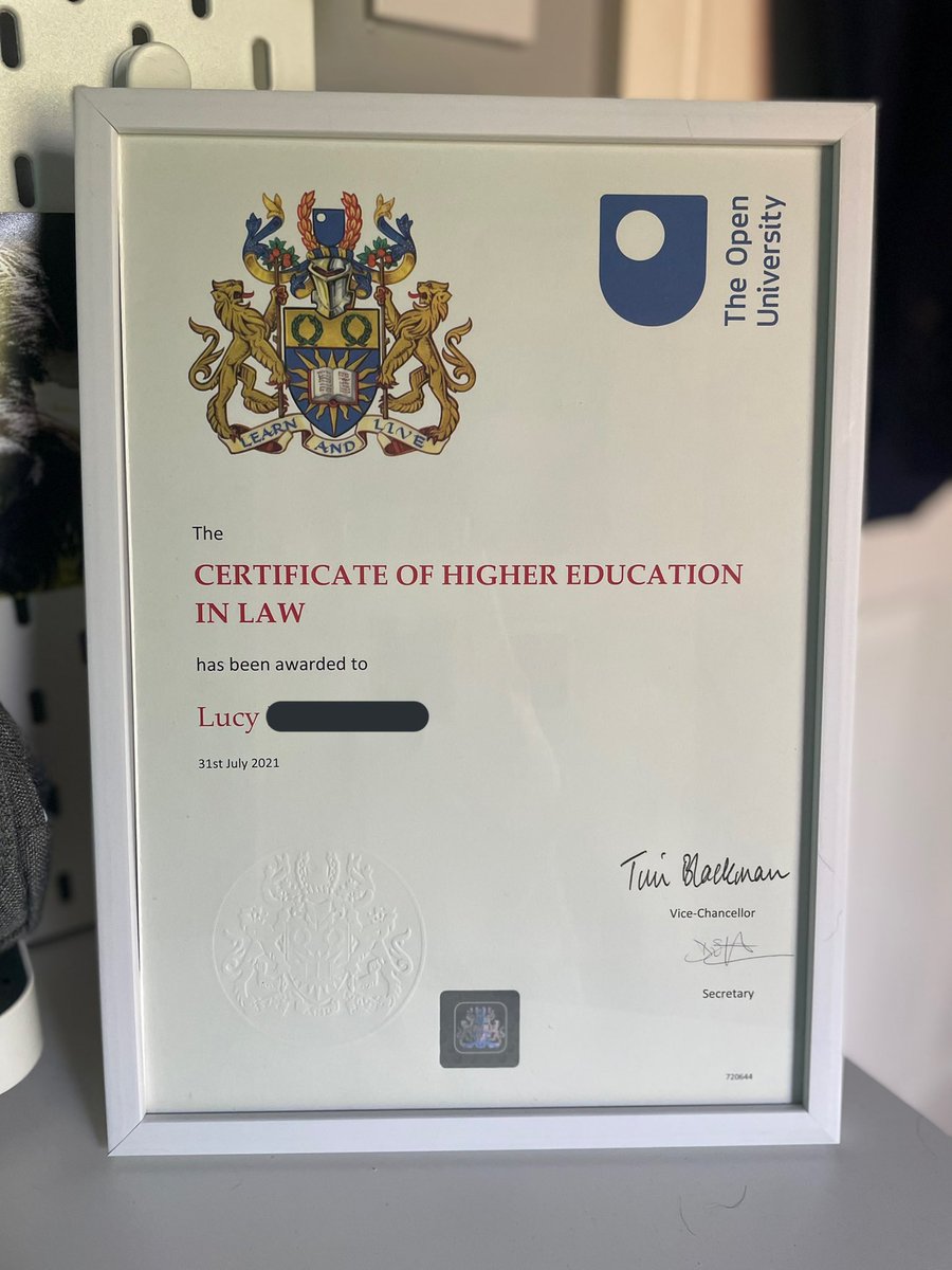 Best kind of post to receive on a Monday morning! Year 1 done, now for year two…👊 @OpenUniversity @OU_FBL