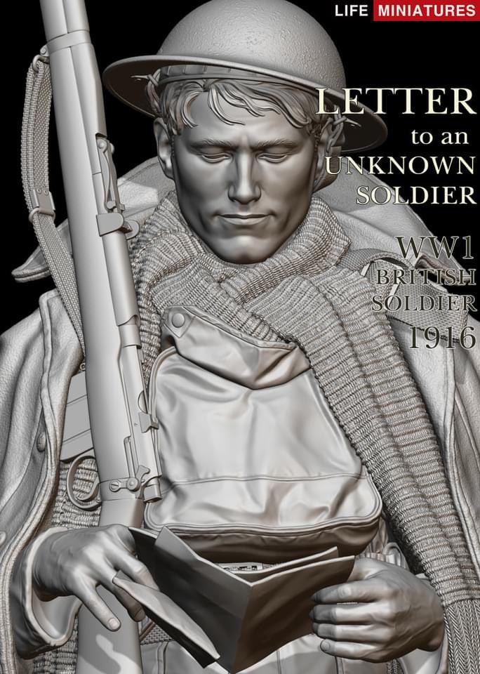 life_miniatures's tweet photo. ライフミニチュアの新製品を紹介します。 タイトルは 'Letter to an unknown soldier’です。　1/10スケール, 
部品数は 15 個です。⭐️  ウェブサイトに訪問してもっと多くの写真を楽しんでくださいね。😄 https://t.co/SEUeSvo2Qz https://t.co/0dW5hB4aN7