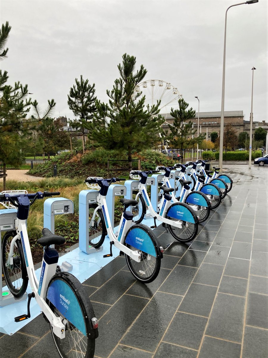rideondundee's tweet photo. We are excited to announce that we have two new docking stations available for use! π²ππ You can find of these beside @DundeeSciCentre and @DCAdundee with the other beside the newly opened @DundeeCycleHub at Waterfront Place! πππ#embarkdundee #ebikes #sharedmobility https://t.co/DMKAsSbBTN
