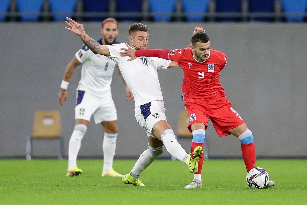 Great feeling to play against my native country🇱🇺🇷🇸<a href="/flf_lu/">Fédération Luxembourgeoise de Football</a>