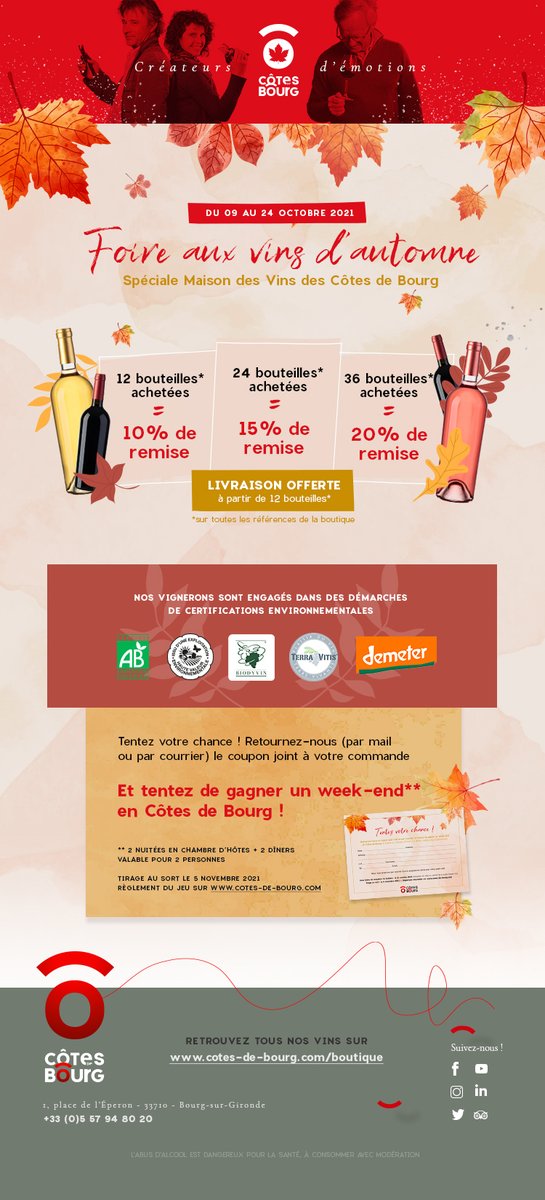 La belle promo d'automne est là !