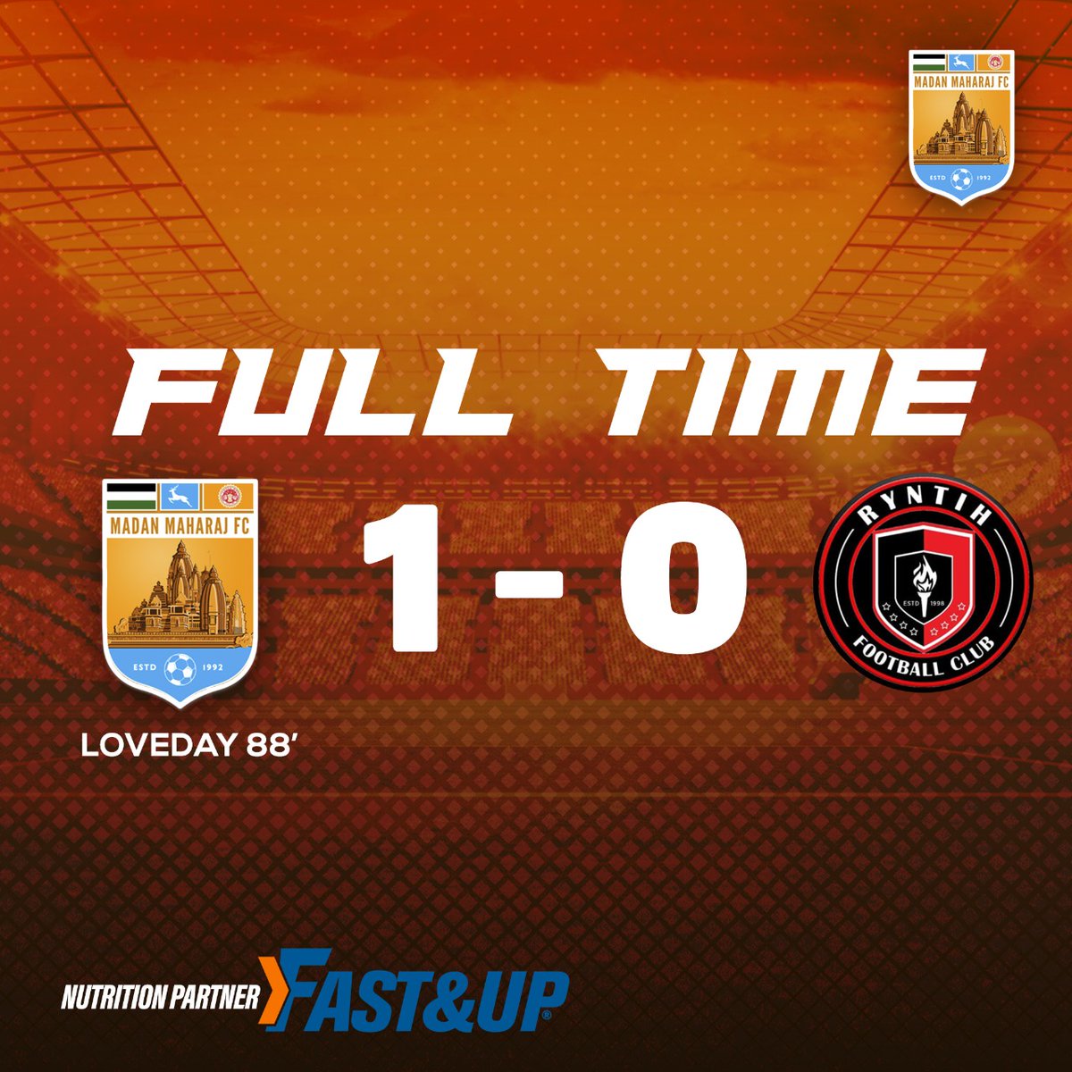 FcMaharaj's tweet photo. We fought, we strived, we conquered!!! ✴️✴️✴️
A MASSIVE win!
On to the next one! Here we come...
#ChasingDreams #IndianFootball #MMFC #HILQ https://t.co/iiPCKN708X