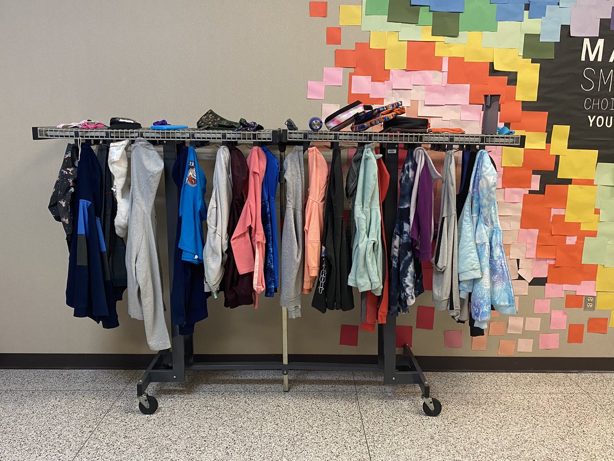 les_dsc's tweet photo. Our lost and found is getting pretty full. If your child is missing anything, Have them stop by our lost &amp; found  which is located across from the art room. https://t.co/rju8qN35ce