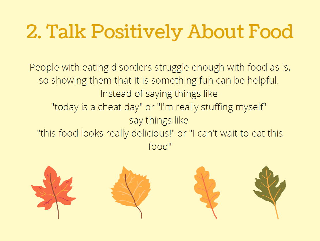 WWEDCoalition's tweet photo. Happy Thanksgiving! Here are some helpful tips to ensure your thanksgiving is recovery friendly🦃

#Thanksgiving #EatingDisorderRecovery #EatingDisorder https://t.co/RcUX0AM3gv