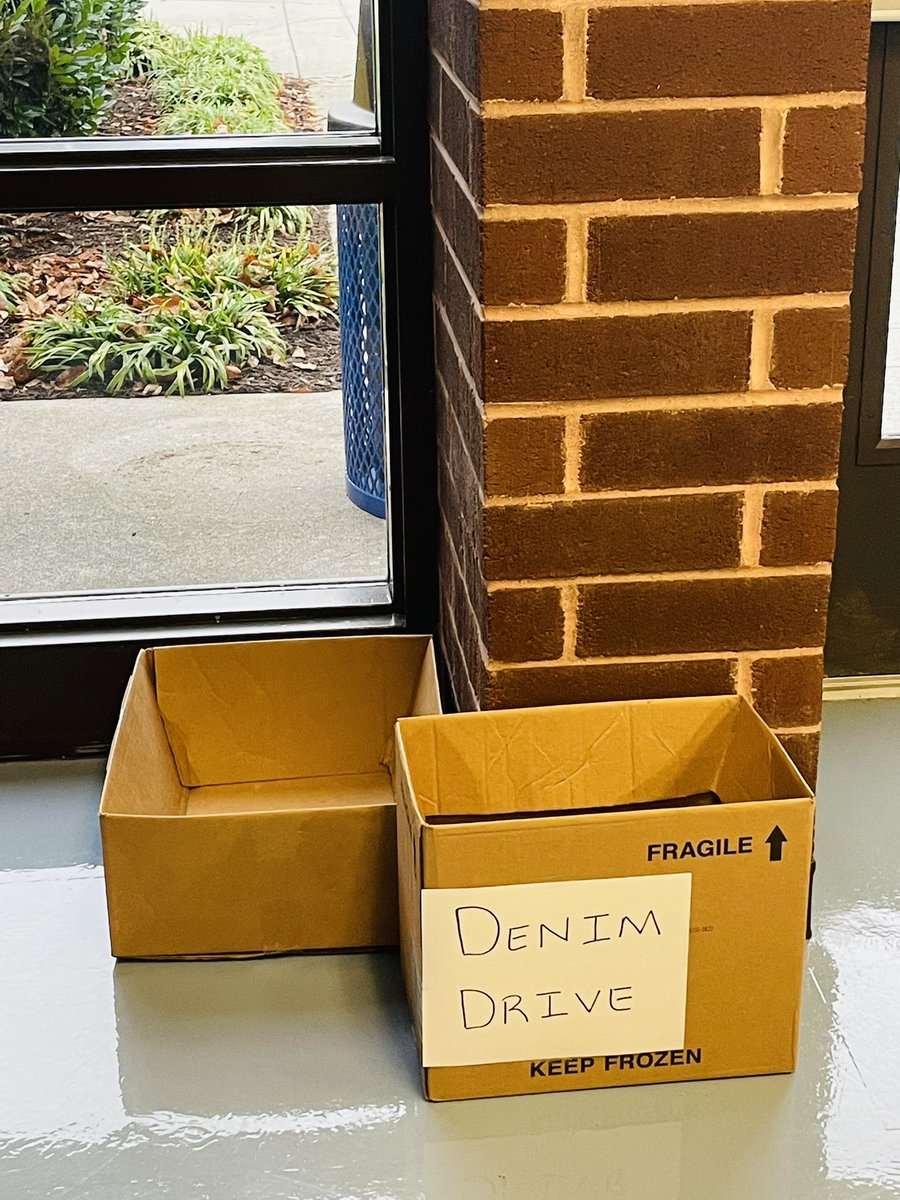 lcbirdptso's tweet photo. Please support the Denim Drive at school.  Boxes are located in the foyer near the office.  #Skyhawks https://t.co/fg5vZwVitB