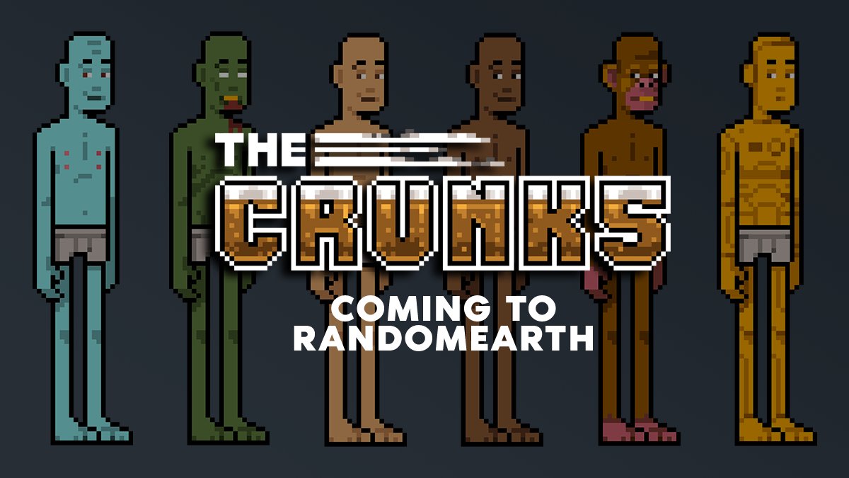 crunks_nft's tweet photo. The Crunks are coming to @randomearth_io! 

Join the discord to keep up to date and be a part of the adventure 🌖 #GetCrunked

https://t.co/eNgHPu3CsJ
#LUNAtics #terraluna #Terraverse https://t.co/43po8IzmGU