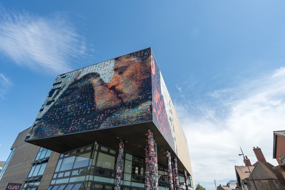 PeoplesPicture's tweet photo. Congratulations Derby for making it to the next stages for #CityofCulture2025 🎉 We were honoured to have worked with Derby based @formatfestival, @derbyquad, & @derbymuseums to create a giant artwork as part of #massisolationFORMAT project - still on display at #QUAD. https://t.co/h974PRkZJ3