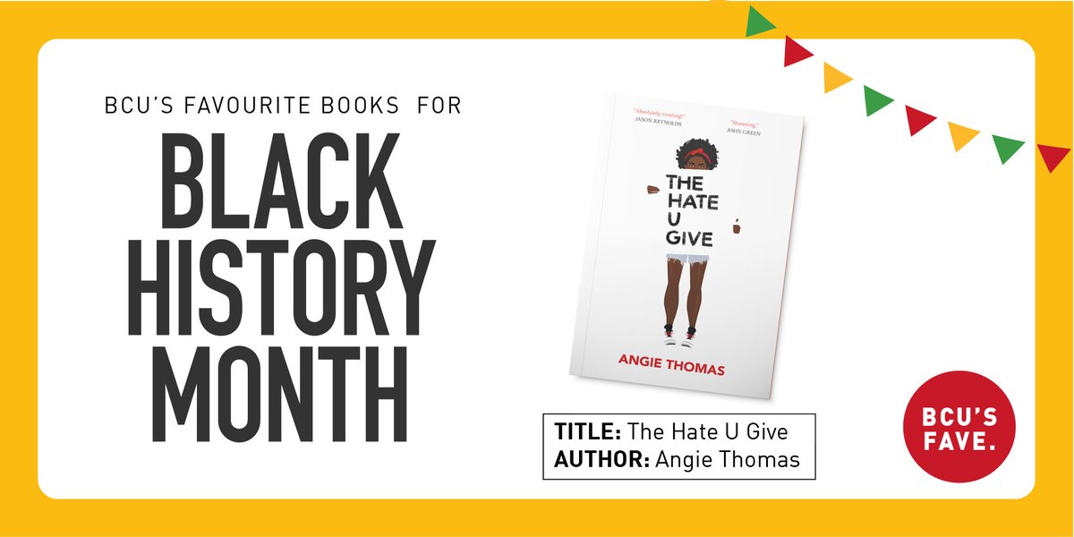 The next book we're sharing written by a black author is The Hate U Give by Angie Thomas.

Inspired by the Black Lives Matter movement, this is a powerful and gripping YA novel about one girl's struggle for justice after her unarmed best friend gets shot by a police officer. https://t.co/q7nehKboN9