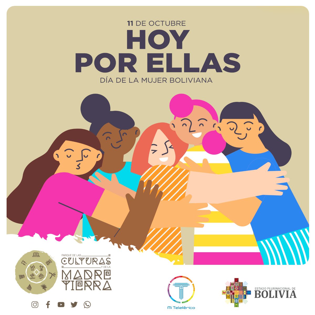 ParqueCulturas's tweet photo. La mujer boliviana es cultura, identidad y defensora del medio ambiente.
#11deOctubre 
#diadelamujerboliviana https://t.co/SrZyFuQOi4