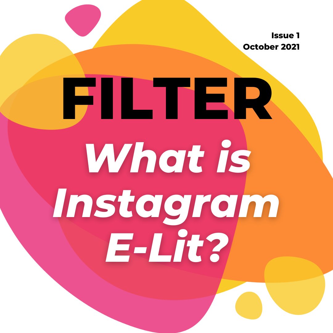 Filter_Zine's tweet photo. We've officially launched! 

If you aren't already there, head over to our Instagram page @/FilterInstaZine for our Inaugural Issue: What is Instagram #ELit?  

Many  thanks to our issue 1 editorial team: @DrSarathena192, @mean_neen, @stridentsoprano  &amp; @Emily_F_Brooks 

Enjoy! https://t.co/QnFGpUeCYw
