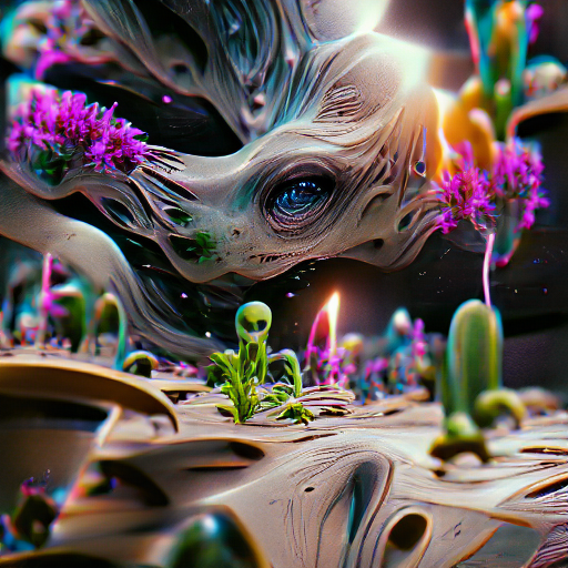 runningonlego's tweet photo. The final piece in this series is here to conclude it!, 'Garden of the Cosmos' no.008

#NFT #generativeart #digitalart https://t.co/QCQqG05JLh