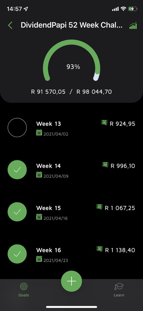 DividendPapi's tweet photo. Week 38 & 39 of 52. This week we save R1080 + R1010
Total saved R91 260, Target π― R98 020.
Some people have already sent their screenshots showing me that theyβre done! Kudos to them!
#SaveWithBright
#70RandChallenge
#52WeeksSavingsChallenge
#FinancialResolution21 https://t.co/b1rjTV95qF
