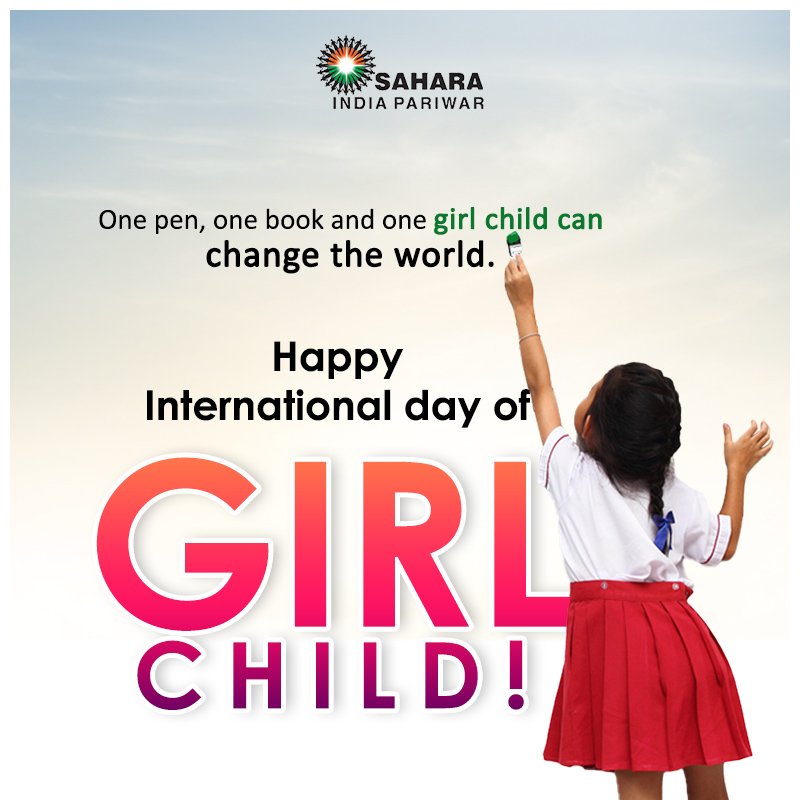 WeSupportSahara's tweet photo. #InternationalDayOfGirlChild is celebrated every year on 11th Oct. to amplify the voices of young girls around the world. Through initiatives like ‘Araria Jute Project’, Sahara has trained more than 4,477 persons including adolescent girls from 2003-2010 to empower them. https://t.co/IP8Jns2UTL